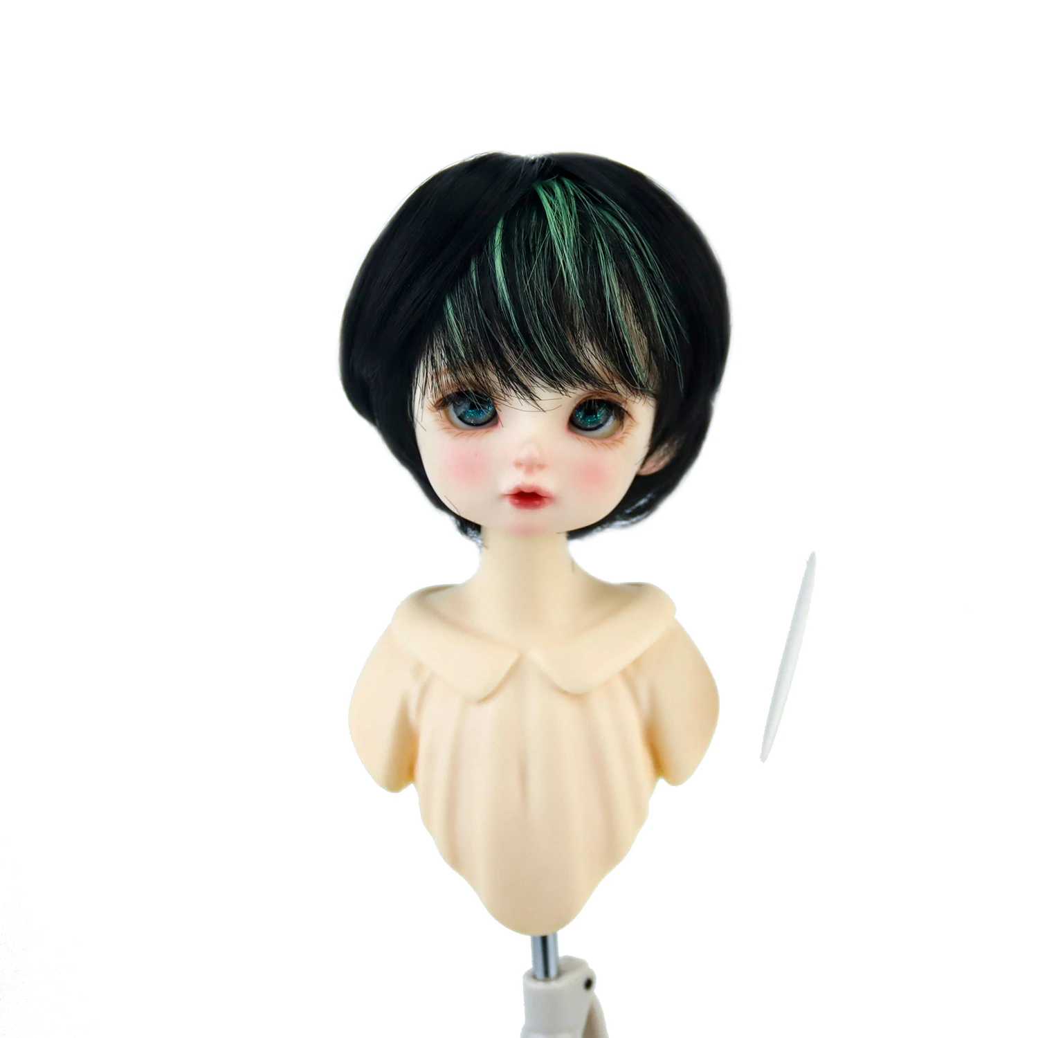 

Aidolla 1/4 BJD SD Doll Wig Short Straight Cute Wig Natural Color DIY Doll Hair High Temperature Fiber Doll Accessories