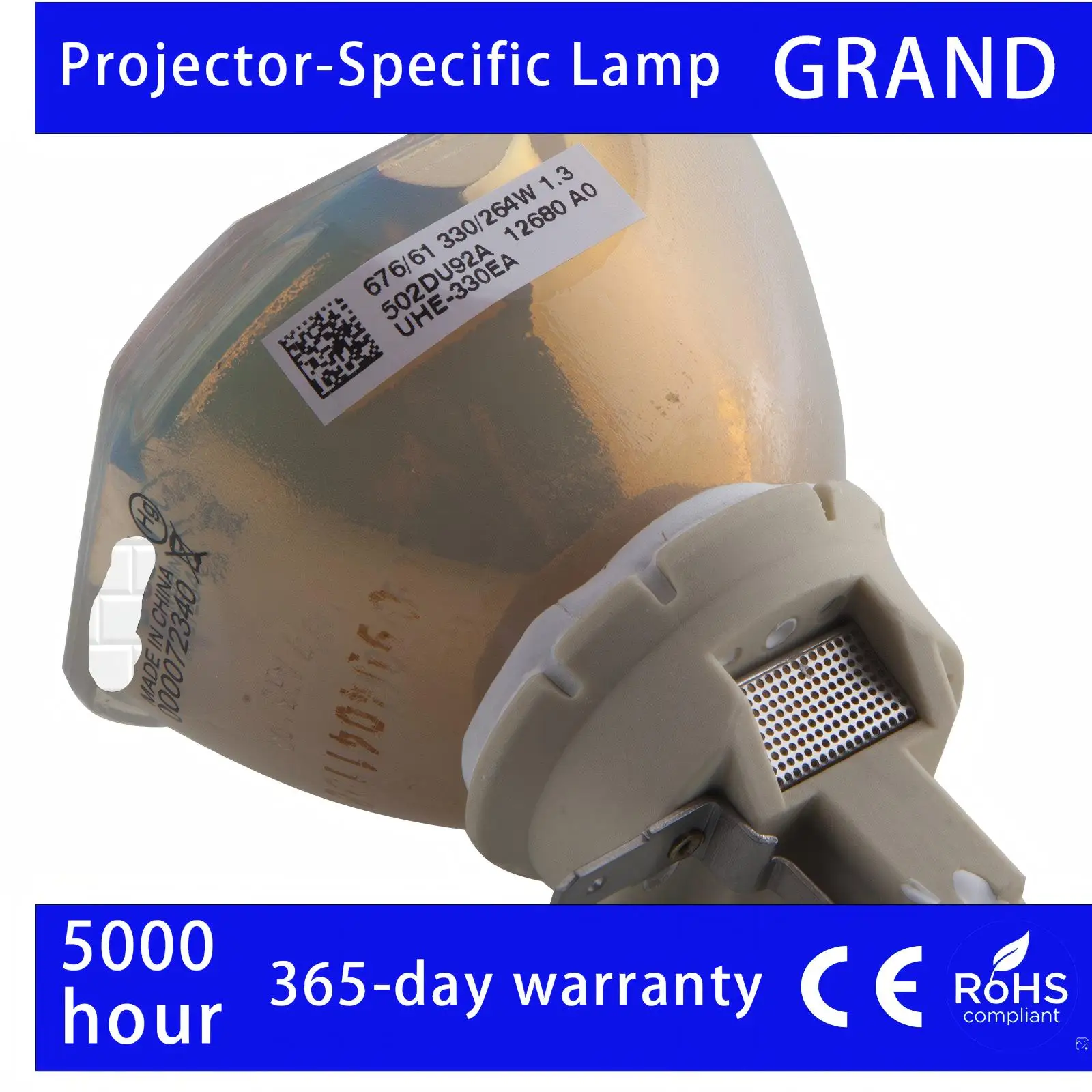 

Оригинальная лампа для проектора ELPLP63 EPSON EB-G5650W/EB-G5660W/EB-G5750WU/EB-G5800/EB-G5900/EB-G5950/H345A/H347A/H347B