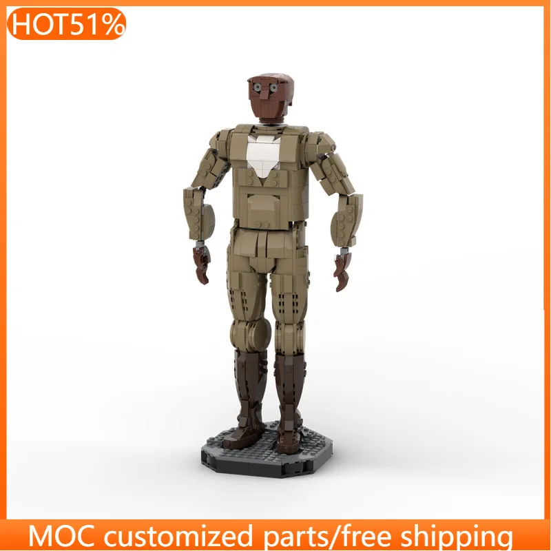 

Набор из 1002 деталей Brickheadz: Фигурка Light Blade Master в стиле MOC, модульный конструктор, DIY-игрушка для мальчиков, подарок