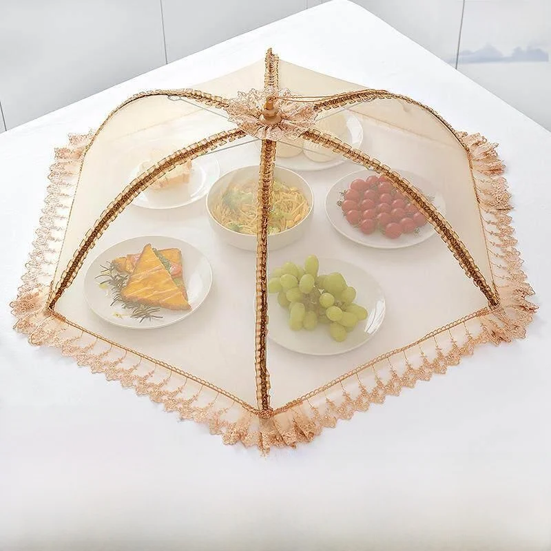 Breathable Foldable Dining Table Cover Dustproof Insect Proof New Model Home Use Food Cover by YaRuiJiang Net Cloth Material