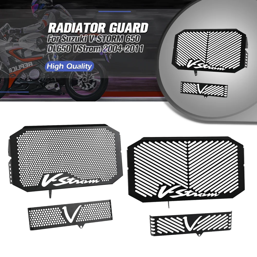 

For Suzuki V-STORM 650 DL650 VStrom 2004 2004-2011 Motorcycle Radiator Grille Guard Protection Cover Metal Guard Protector Cover