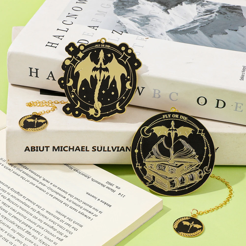 

Fantasy Fourth Wing Dragon Metal Bookmarks Dragon Lovers Book Fans Reading Accessories Book Markers Literature Lovers Gifts