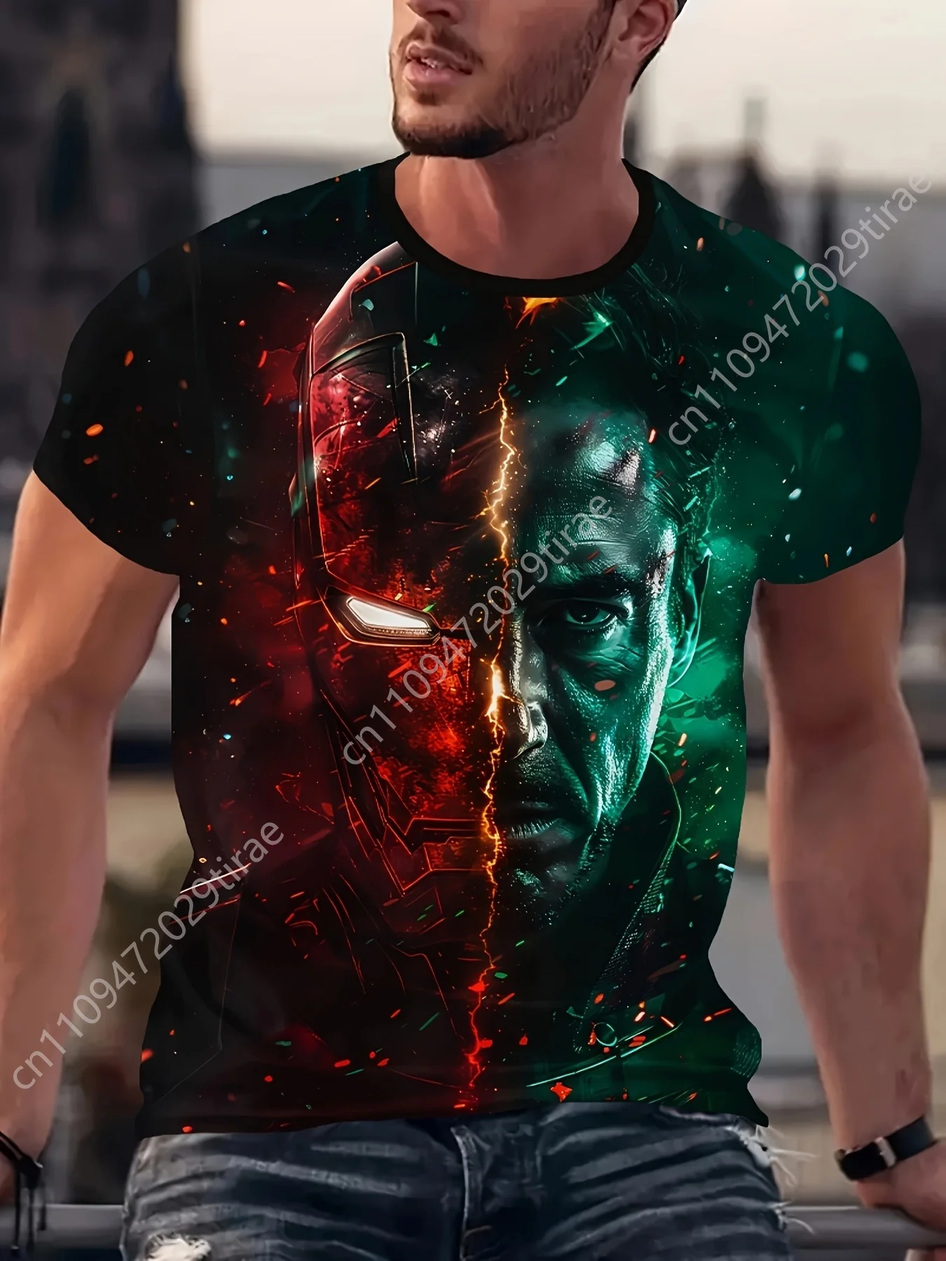 Marvel Iron for Man Graphic T-Shirt for Men Summer Superhero Fan Apparel 3D Print Superhero Anime T shirt Cosplay
