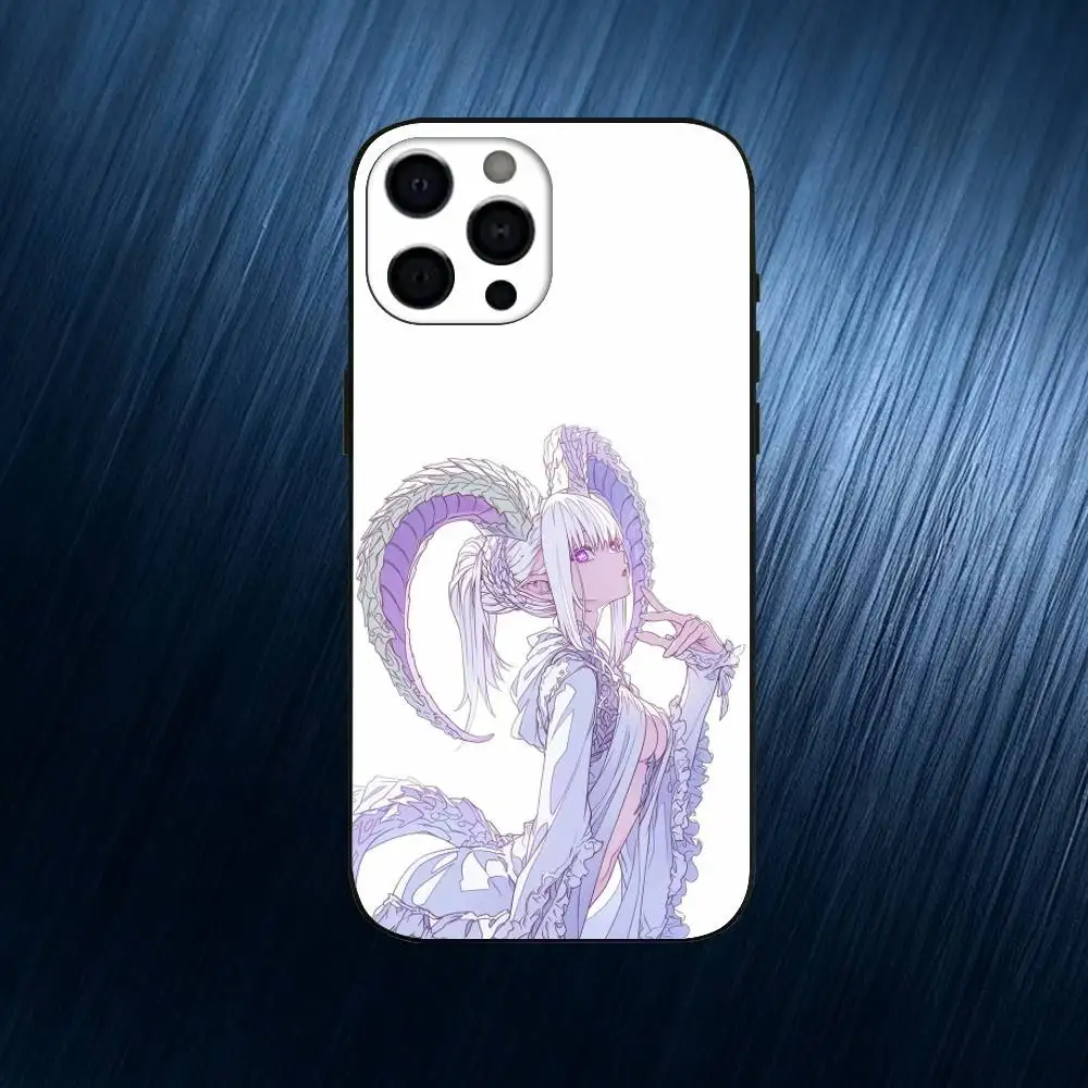 Custodia per telefono FATE GO T-Tiamat per iPhone 17,16,15,14,13,12,11 Plus,Pro Max, cover nera in morbido silicone