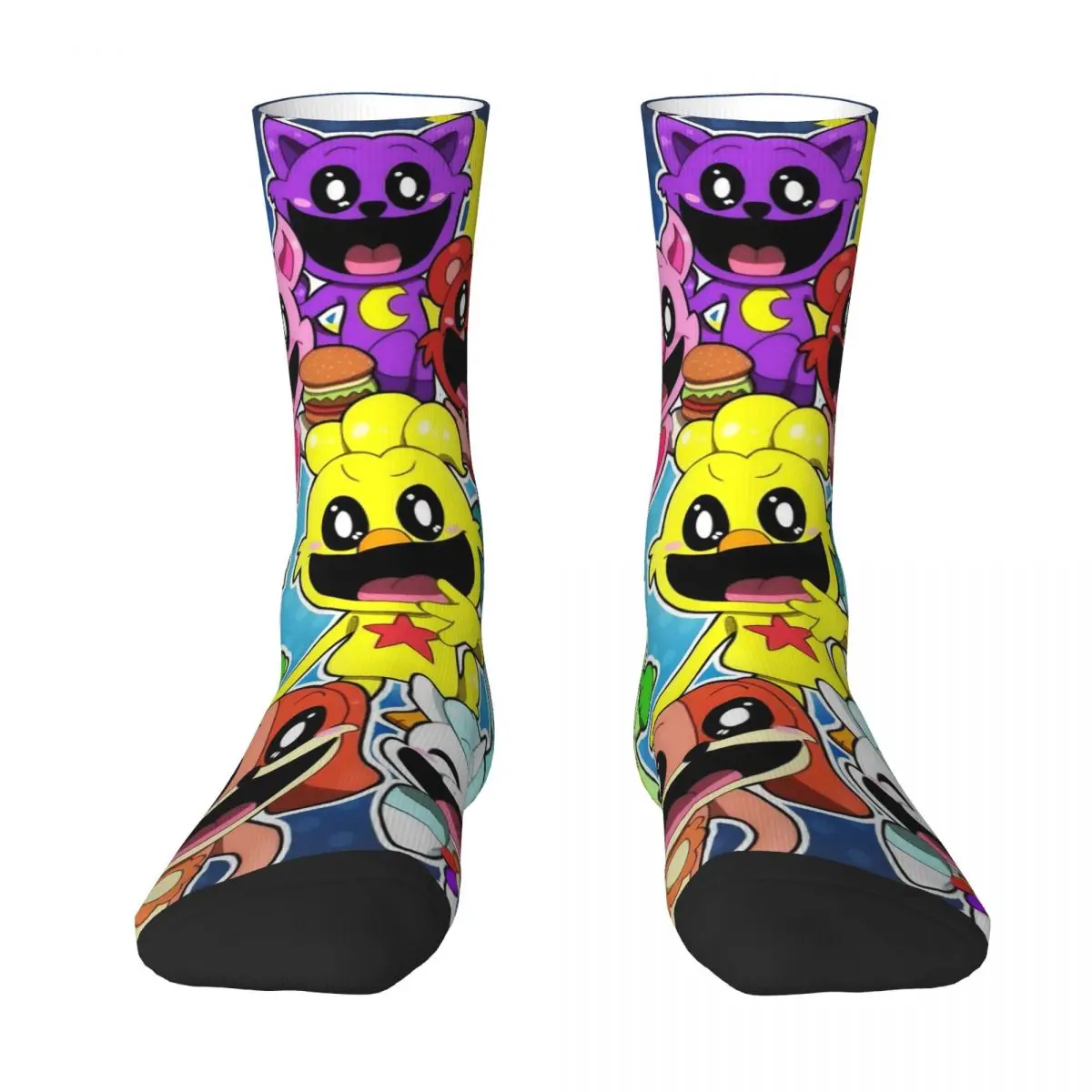 Winter Warm Casual Unisex Kawaii Smilings Critters Socks Cartoon Anime Breathable Skateboard Socks