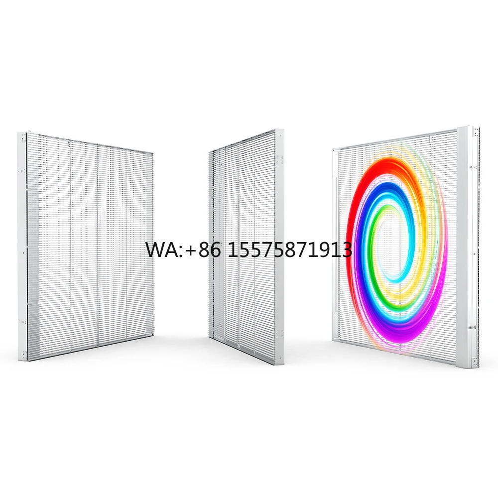 Outdoor Indoor Glass Transparent P3.9 P7.8 P10 P10.4 P15 P20 LED Film Display Transparent Panels Led Strip Display Screen