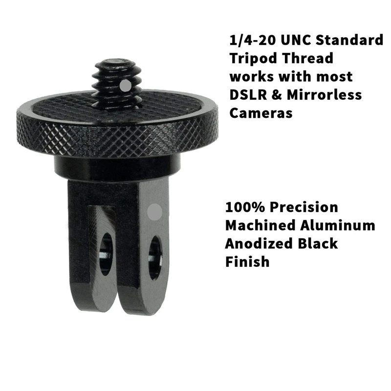 2x Camera-Bevestigingsadapter Voor Gopro-Ecosysteem-¼-20 Conversieadapter Voor Gopro-Montagesysteem