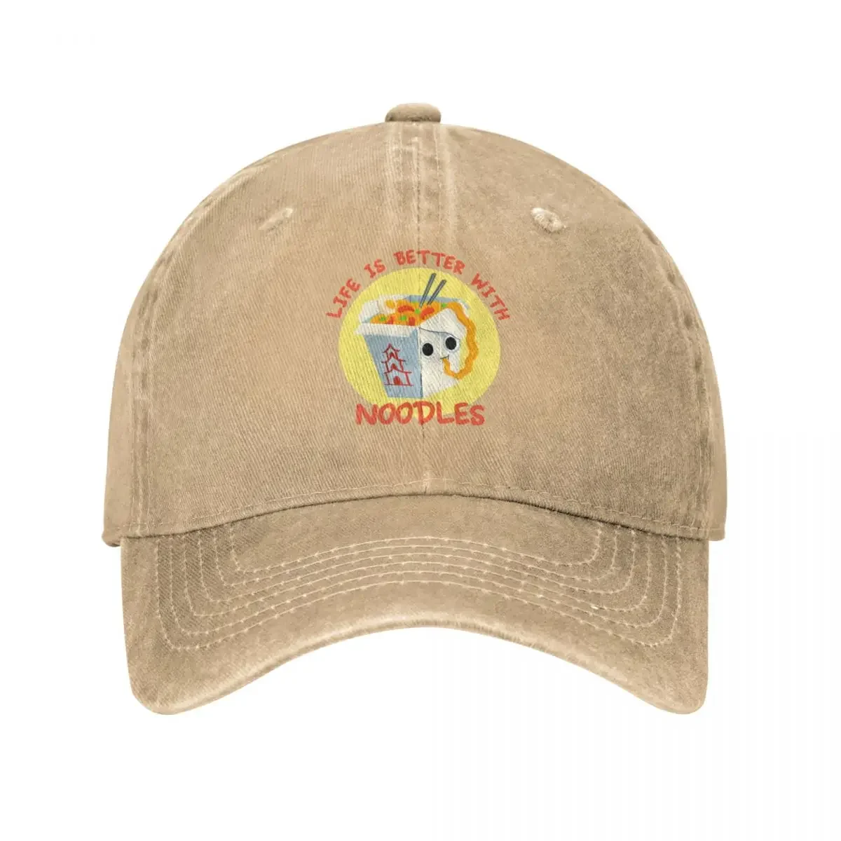 Life is better with Noodles-Cute asian food lover quotes Cowboy Hat Male New In The Hat Visor Beach Hats Man Women'S