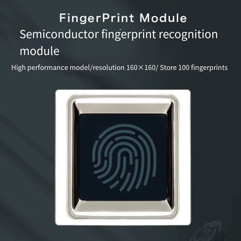 Fingerprint Identification Module ZW0608 Square Semiconductor Capacitive Fingerprint Acquisition Sensor Switch Module