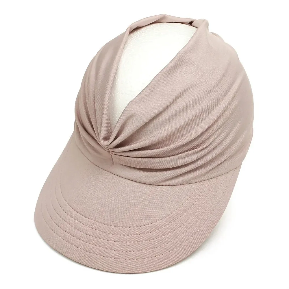 Empty Top Women Beach Sun Hat Wide Brim Flexible Outdoor Sports Hat Double-Sided Anti-UV Sun-Protection Cap Outdoor Sport