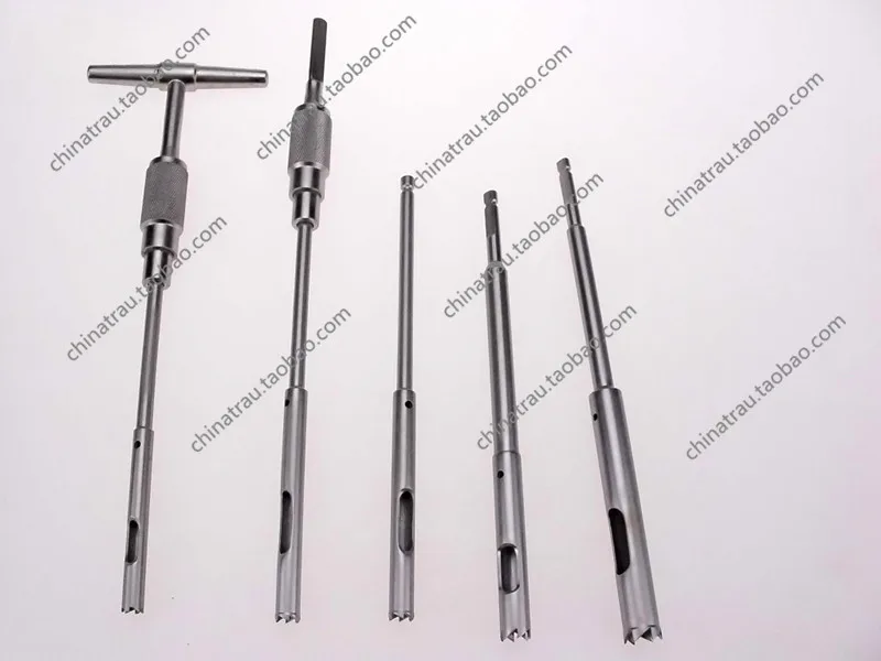 4-8mm Medical orthopedic instrument stainless steel bone screw extraction adapter AO&triangle QC handle Broken nail Extractor