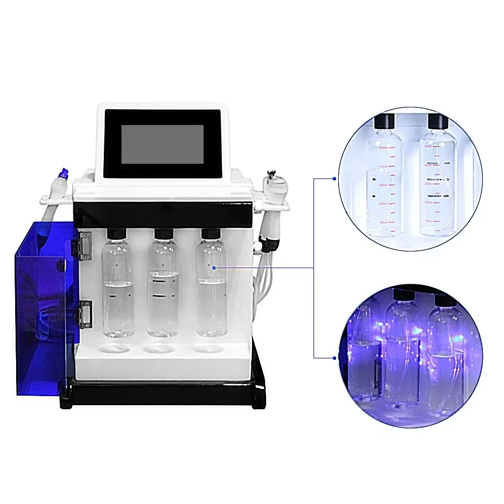 جديد 5 في 1 هيدرو الأكسجين جهاز للعناية بالوجه تجديد الجلد التطهير العميق إزالة التجاعيد تبييض الجلد رفع معدات التجميل
