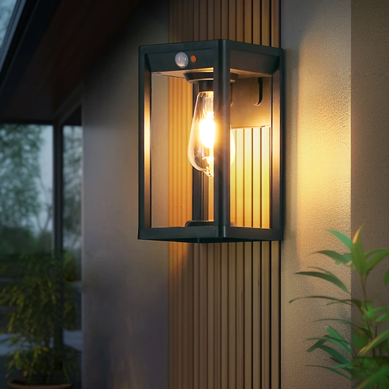 2024 New Solar Induction Light Outdoor Wall Light Entering Villas Courtyards Gardens Home Lighting Exterior Solar Wall Light