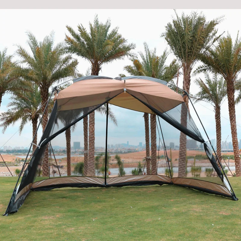 

Ultralarge Anti-Mosquito Sun Shelter, Breathable Mesh, Fishing, Camping, Beach, Family Tent, 5-8 Person, 3.9x2.7x2.1m