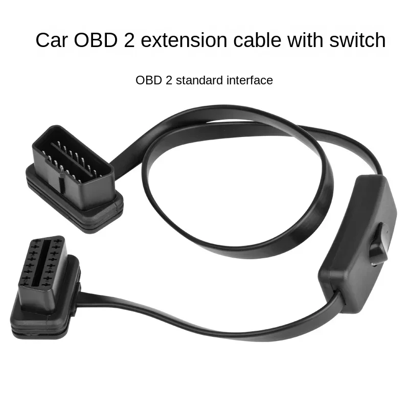 

jieyuan OBD2 Splitter Extension 1 to 2 with Switch Y Cable Male two Port To Female ELM327 GPS Auto Diagnostic Connector