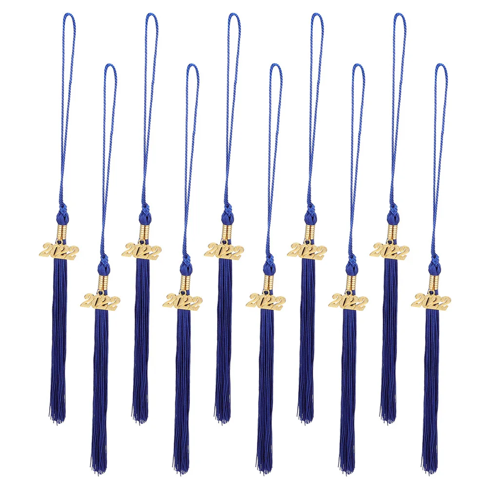 10 Pcs Doctor's Hat 2022 Pendant Tassel Honor Cords Tassels Polyester Graduation Accessories