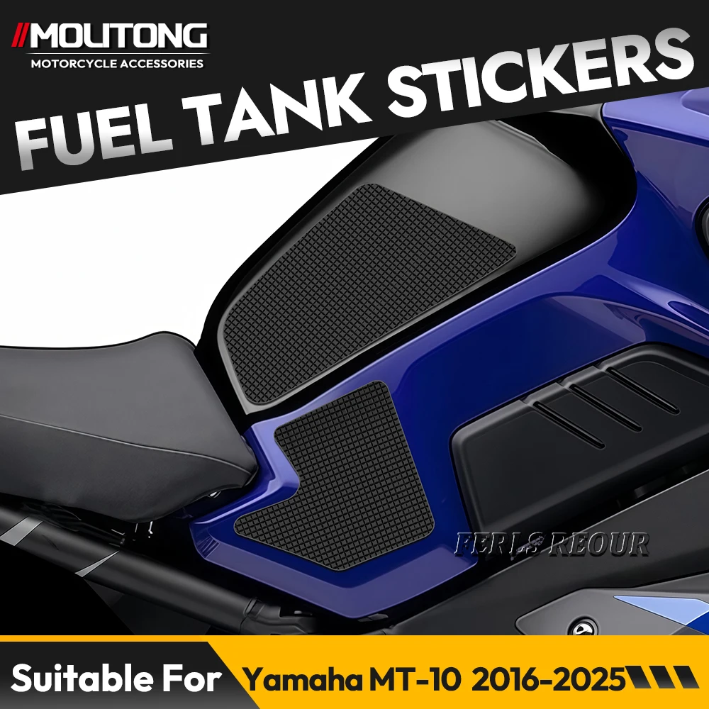 

Fuel tank sticker for Yamaha MT-10 2016-2025, black, non-slip fuel tank mat, motorcycle fuel tank protector, anti-scratch mat