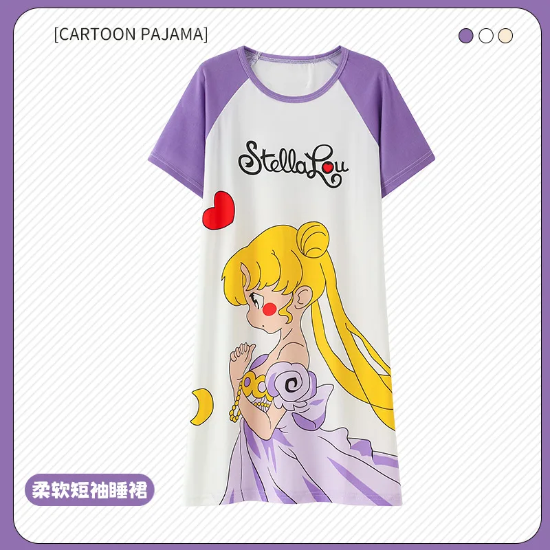 Children's Pajamas Girls' Pajamas Summer Little Girls Cartoon Big Children's Home Furnishings