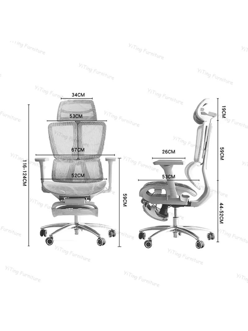 Ergonomic Design Office Chair Mesh Waist Support Computer Esports Office Chair Study Meeting Silla Oficina Office Furniture LVOC