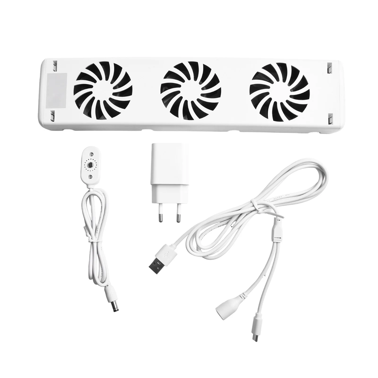 3-Fan Fireplace Fan Home Radiator Booster Extension Set Magnetic Smart Cooling Fan Ventilator Fan Pellet Stoves Spare Parts