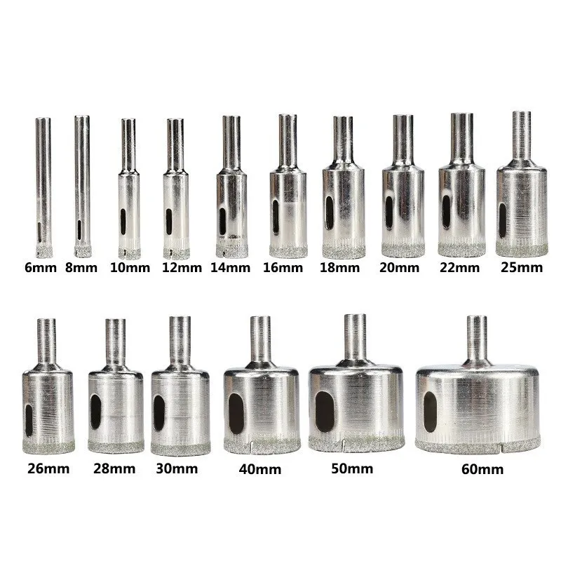 XCAN Diamond Coated Drill Bit 3-60mm for Tile Marble Glass Ceramic Hole Saw Drill Diamond Core Bit