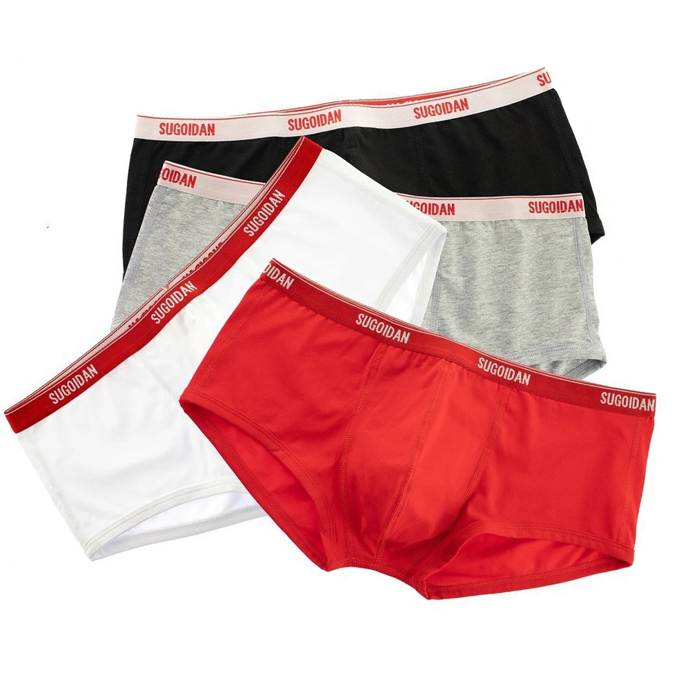 

2PCS Men's Sports Boxer Shorts Low Rise Tight Fit Comfortable Breathable Cotton Underwear