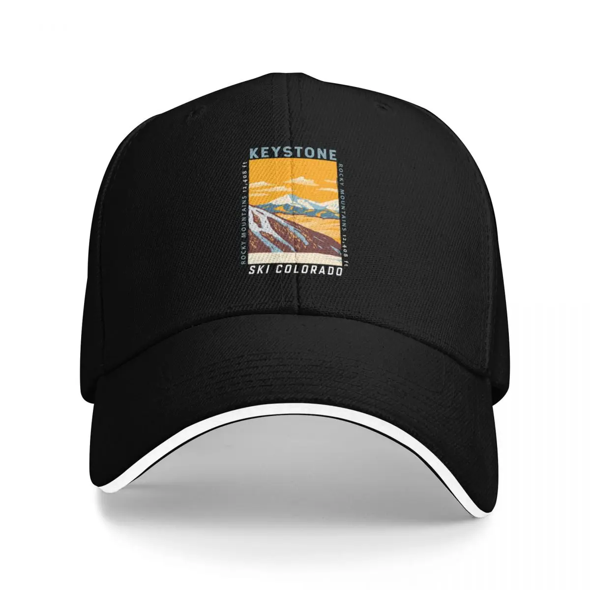 

Keystone Colorado Winter Resort Distressed Baseball Cap dad hat Hood Women's Hats For The Sun Men's