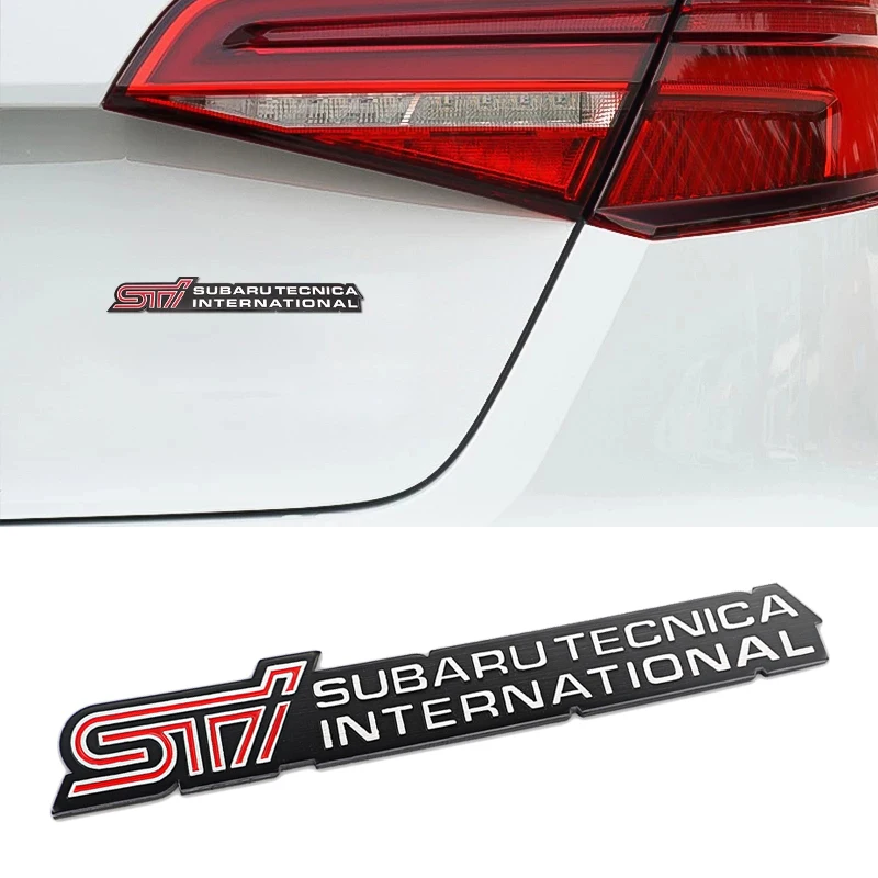 1Pcs 3D Metal Car Logo Sticker Auto Trunk Badge Decal Decoration For Subaru STI Impreza Legacy WRX BRZ Forester XV Outback Exiga