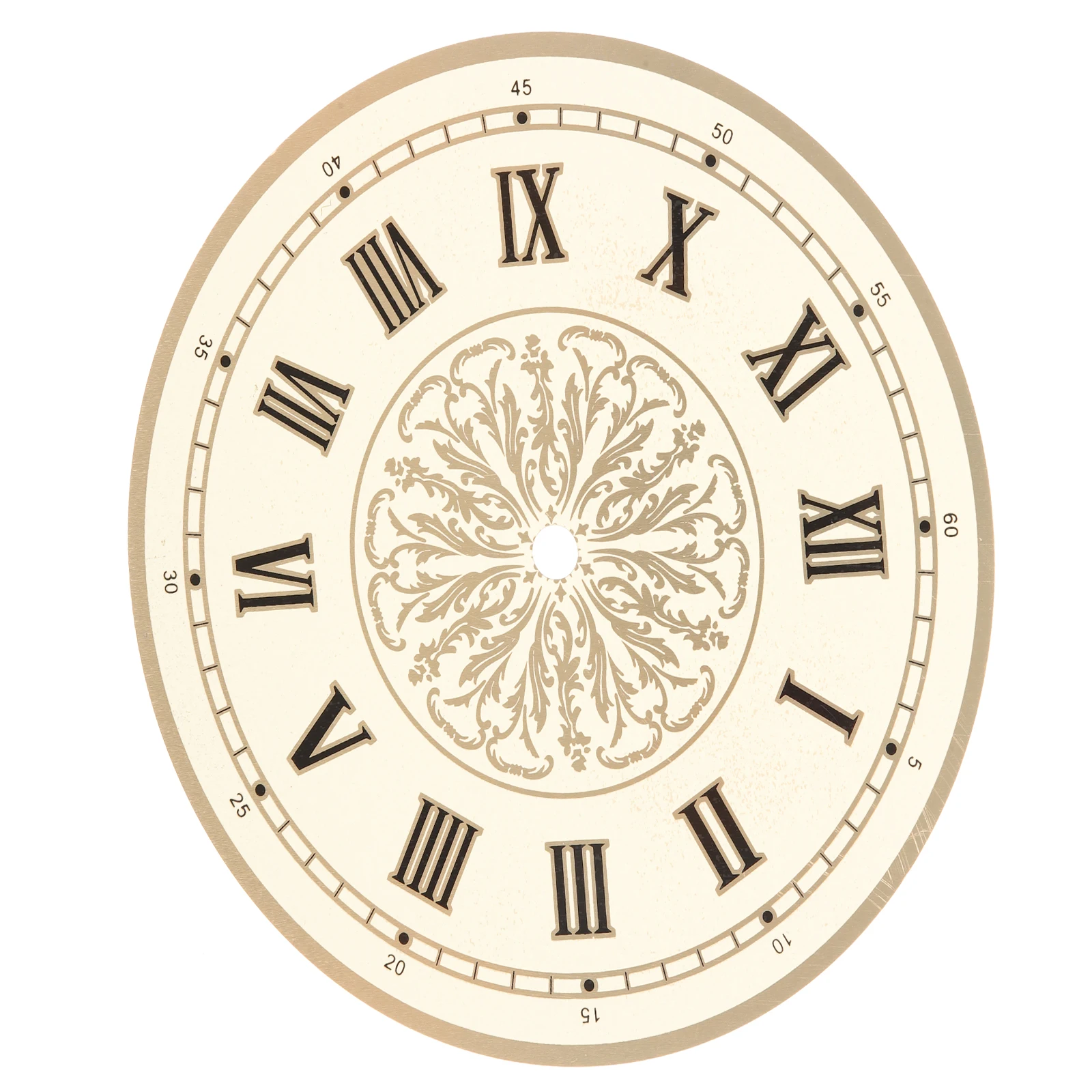

Aluminum Diy Replacement Round Wall Dial Plate Roman Numeral Sturdy Clock Movement Part Accessory For Home Decoration Clock Dial