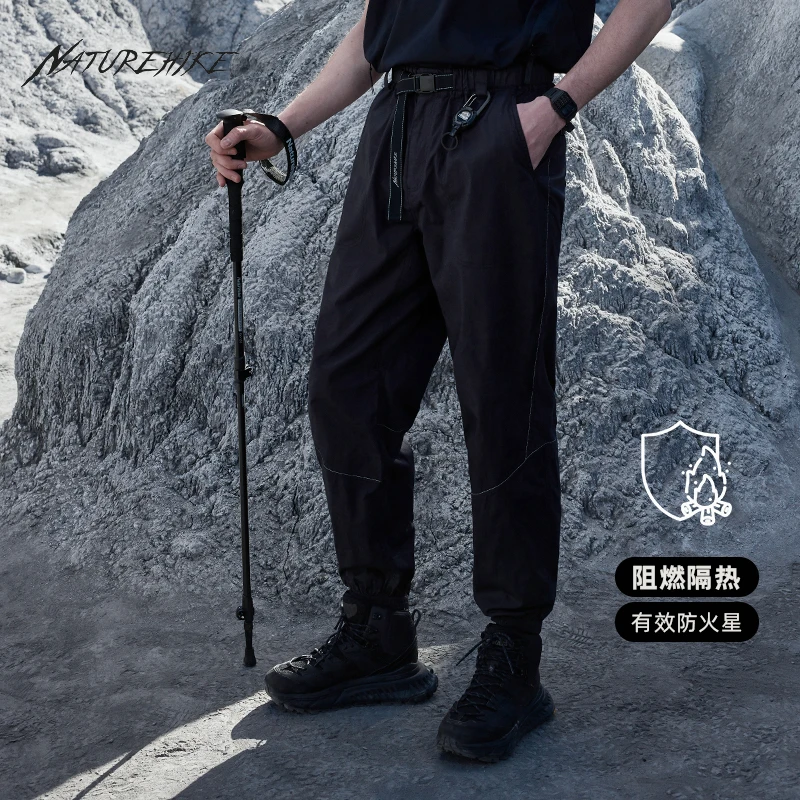 Naturehike Men Hiking Pants Camping Trousers Outdoor Straight Pants Men's Spring Loose Buckle Belt Design Functional Trousers