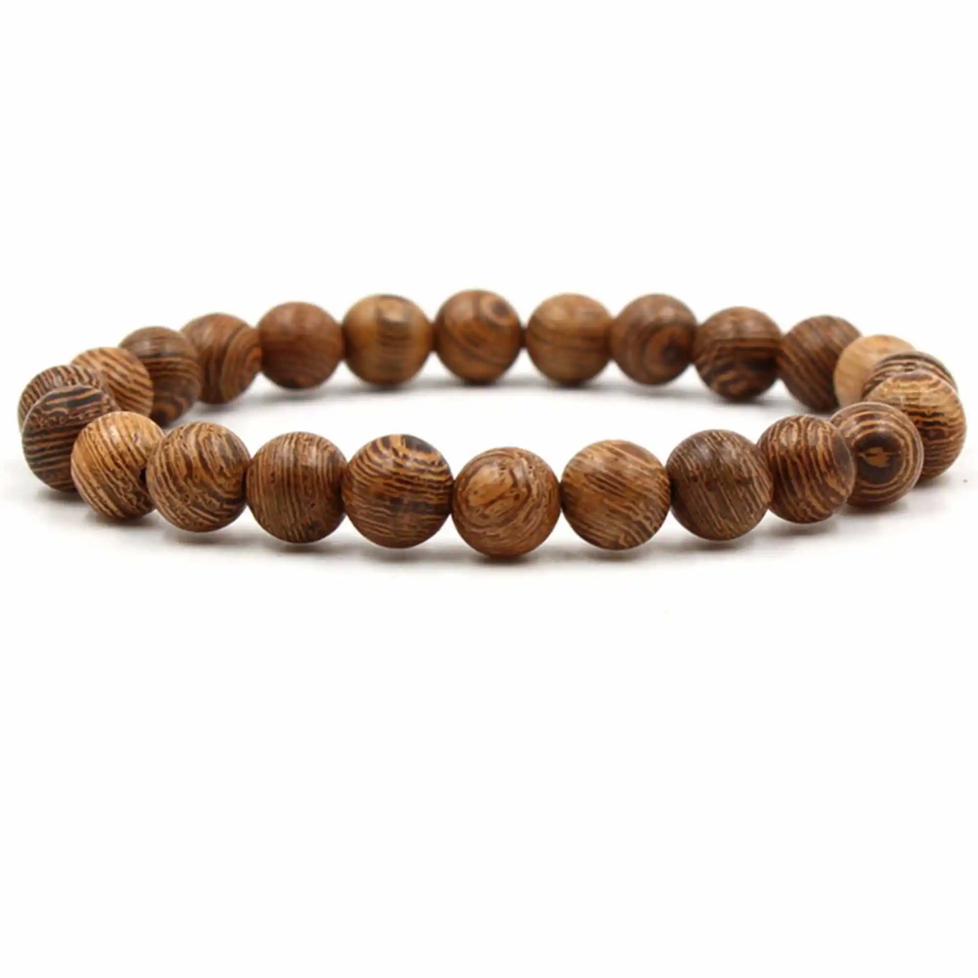 

Natura Lava Crystal Wood Beads Mala Buddhist Bracelet Sutra Classic Artisan Gift Unique Party Men's Prayer