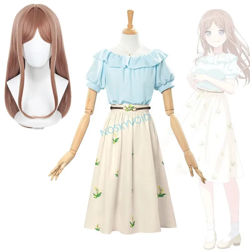 

BanG Dream! Нагасаки Косплей Костюм и парики MyGO!!!!! Bassist Ichinose Soyo Летнее женственное платье Карнавальная одежда в стиле аниме