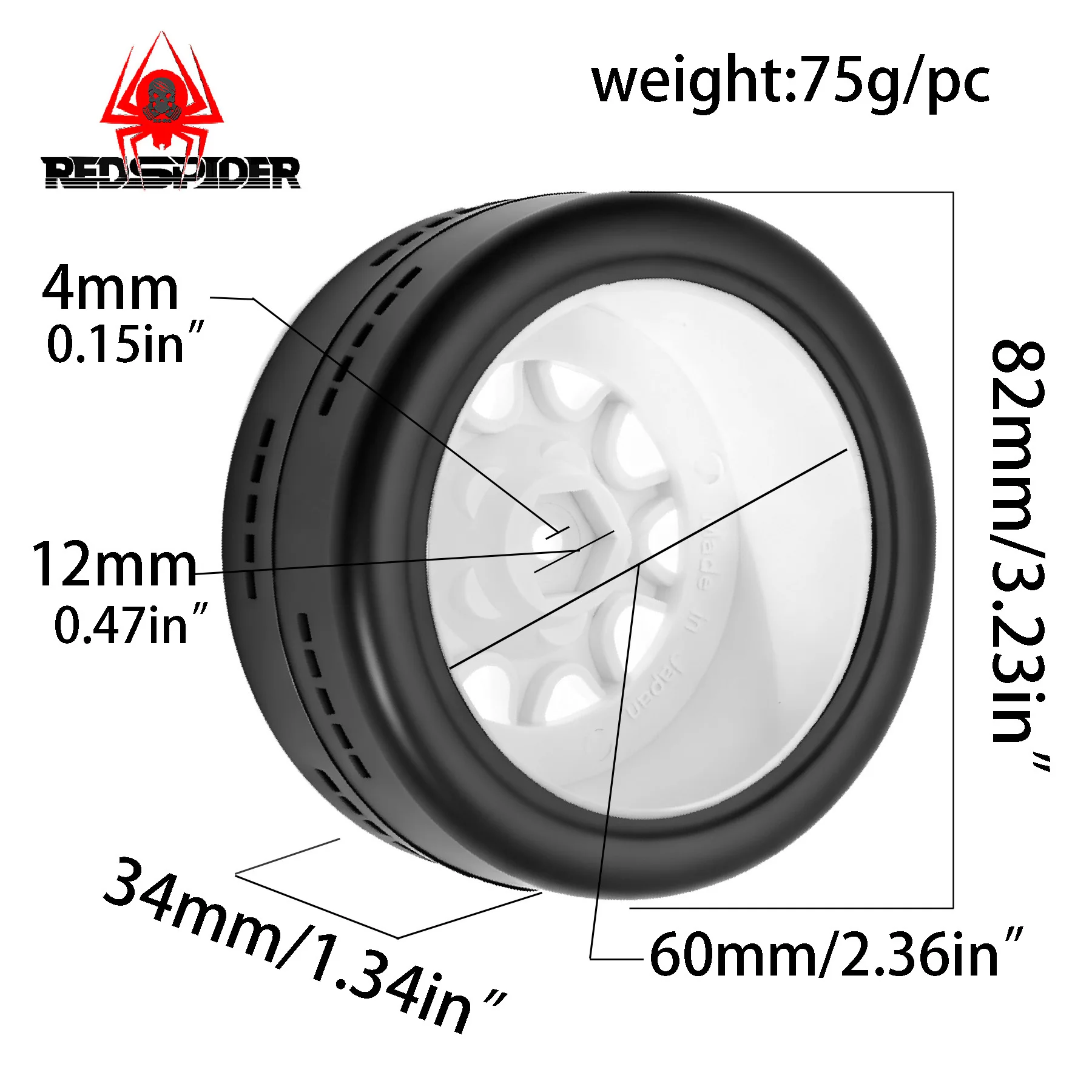 1/8 9HPI رالي WR8 فورد CNE كيوشو DRX كاريزما الإطارات رالي العالمي W258