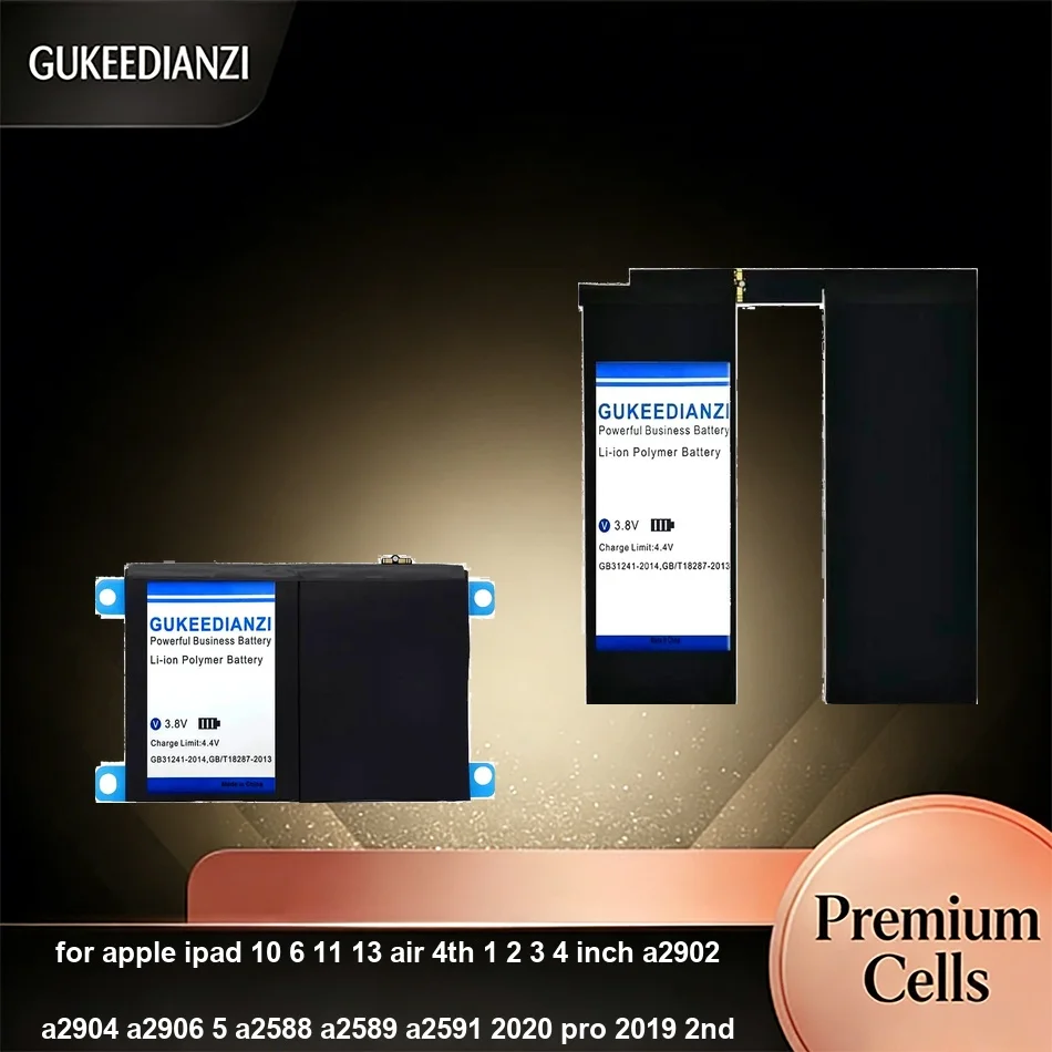 

PAD5 PAD6 Battery For Apple iPad 10 6 11 13 Air 4TH 1 2 3 4 Inch A2902 A2904 A2906 5 A2588 A2589 A2591 2020 Pro 2019 2ND