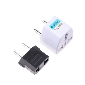 通用日本 CN US 插頭轉換器國際 AU UK EU 轉 US 美國旅行電源插頭轉換器電源轉接器插座 6 最佳銷售 歐標轉美標插頭轉換器 - №5