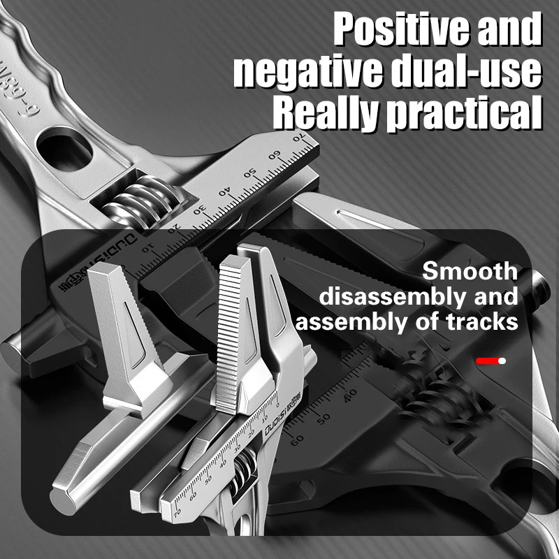 مفتاح ربط قابل للتعديل للاستخدام المنزلي متعدد الأغراض/كبير مفتوح النهاية مزدوج وأربعة استخدام مفتاح ربط أنابيب الحمام