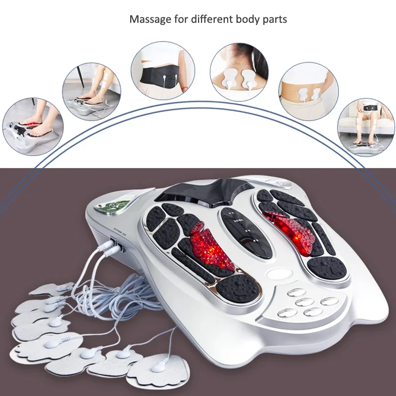 

Electric Foot Massager Far Infrared Heat Electromagnetic Points Reflexology Feet Massage Machine Slimming Belt EMS Health Care