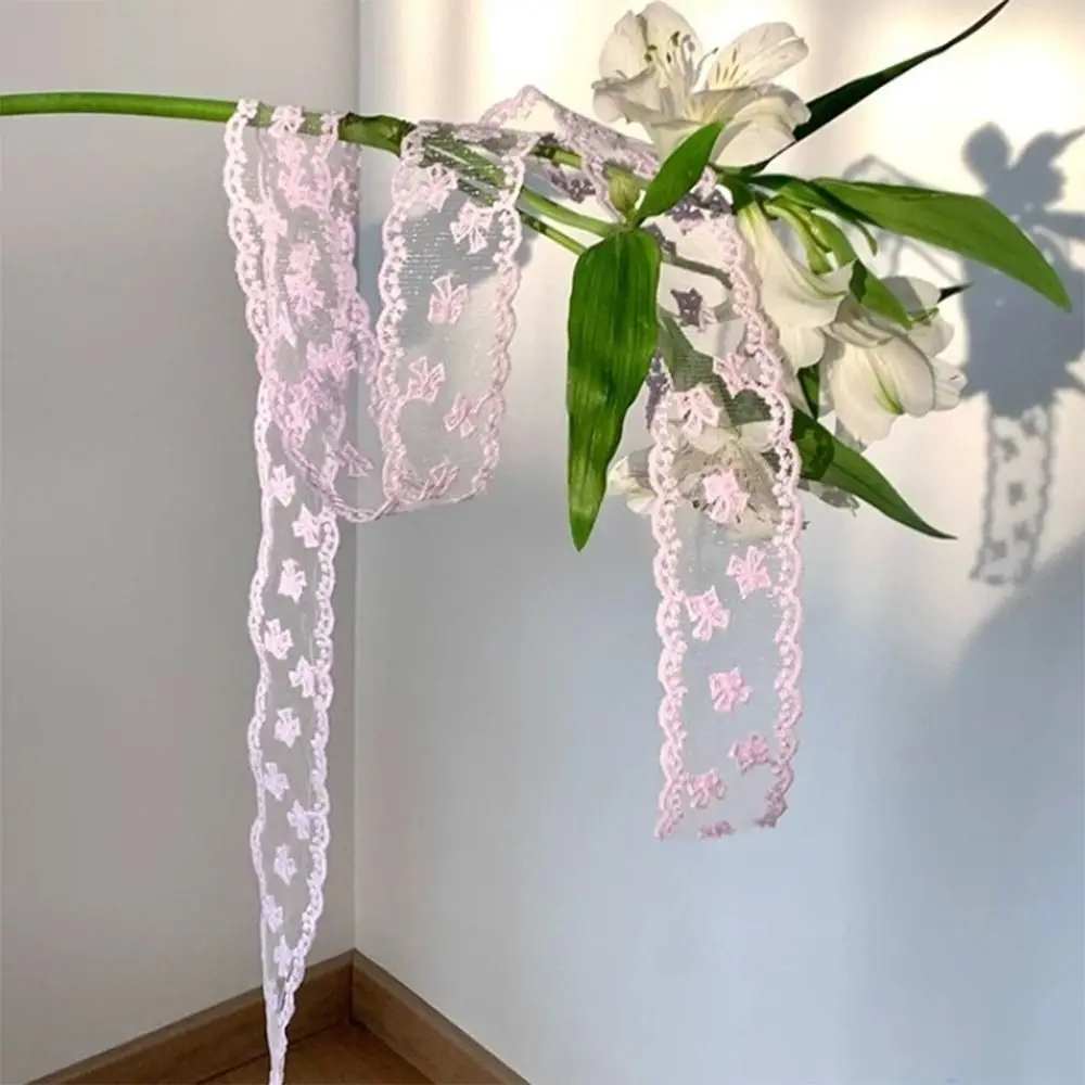 1 шт. новый длинный платок на голову с кружевной вышивкой, шарф для волос, белый 160 см, повязка для волос с бантом, платок, летний головной убор