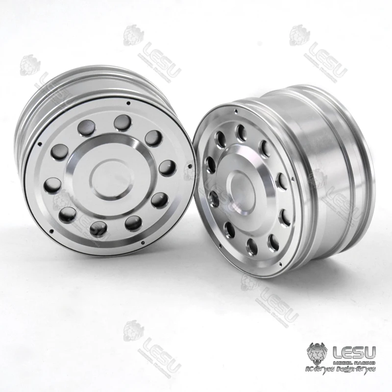 LESU Metal Front Wheel Hub for Scania Benz 1/14 RC TAMIYA Tractor Truck Radio Controlled Dumper Trailer DIY Model Electric Cars