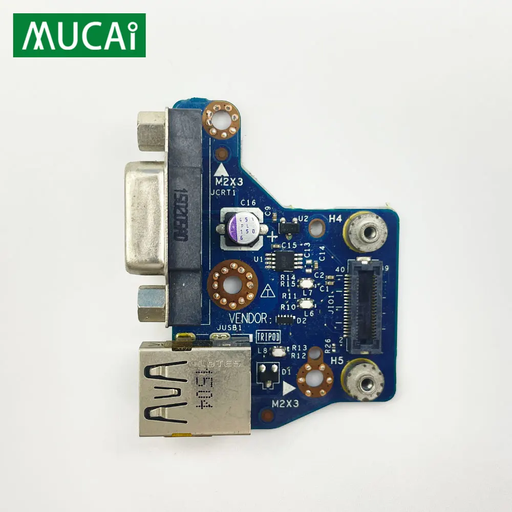 Usb placa de jack vga para dell latitude e6440 portátil placa de carregamento usb vga val90 LS-9938P