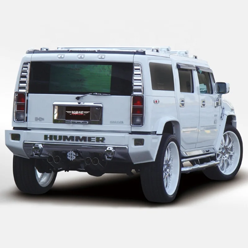 Hummer H2 2003-2008 Upgraded Wide Body Kit with Front & Rear Bumper Fender Accessories New Condition Exhaust Cut-Outs