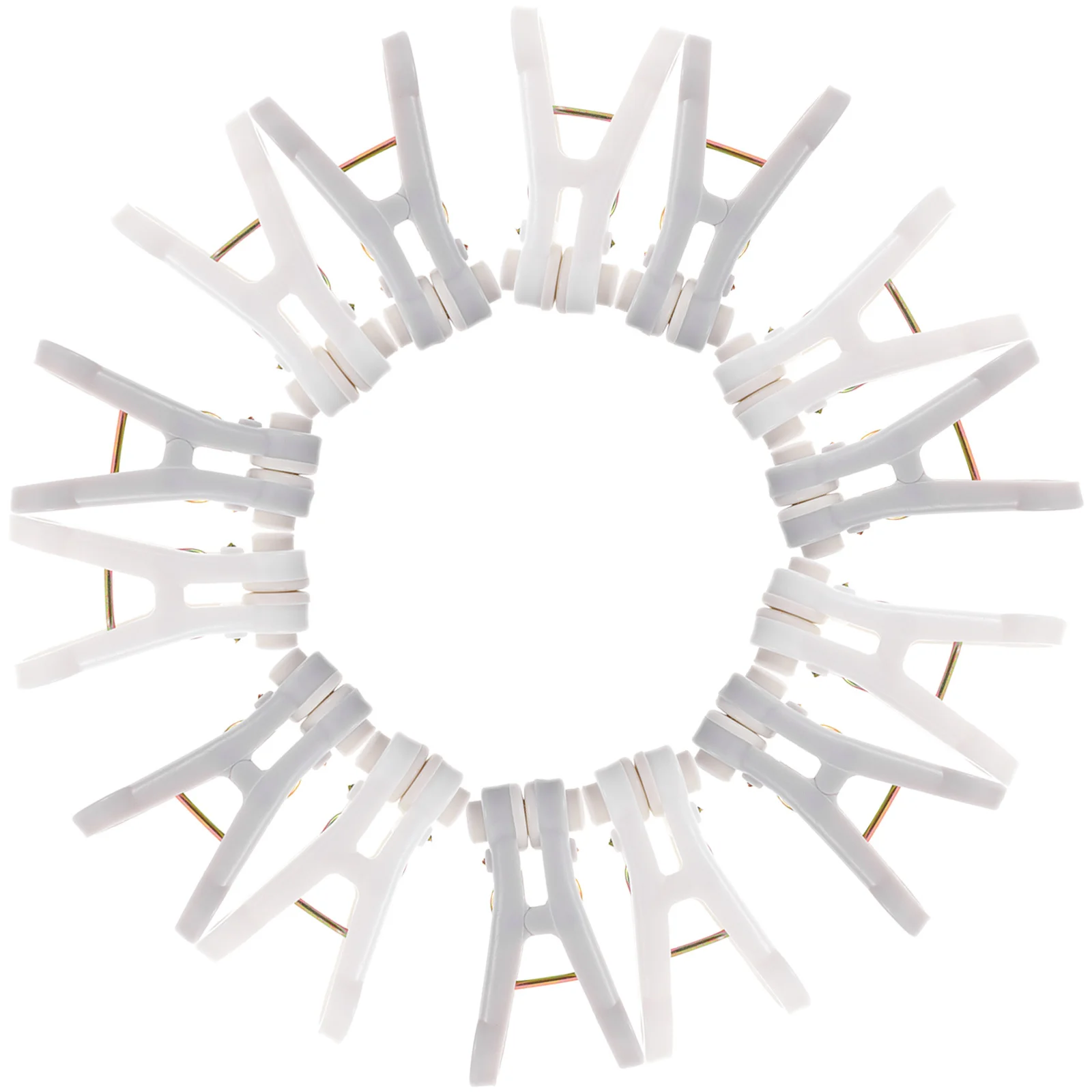 

16Pcs Windproof Clothes Clips Household Laundry Pegs Clothespins for Quilt Socks Blanket Fixing Clothesline Clips