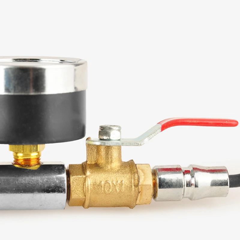 قضيب منفاخ الإطارات لسيارات الشاحنات مع مقياس ضغط الإطارات أدوات إصلاح الإطارات Manometro 0-15Bar/220Psi Universal