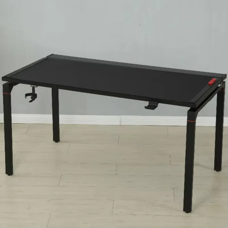 

Ergonomic RGB Light Emitting Diode Laptop Office Game Desk with Cable Management System