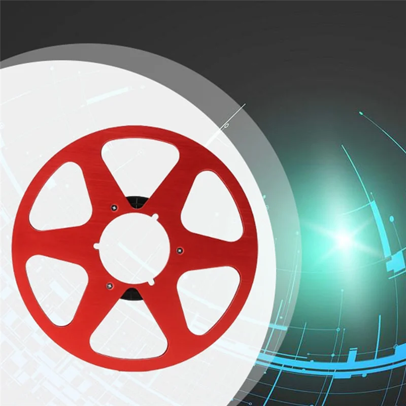 10 بوصة بكرة الشريط المعدني بكرة مفتوحة بكرة الشريط الفارغة 6 حفرة بكرة مفتوحة الصوت الألومنيوم بكرة تناول الطعام