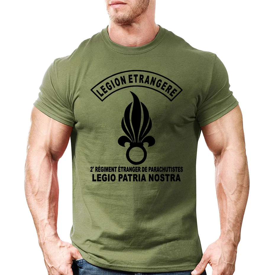 French Foreign Legion T Shirt Man France Army Legio Patria Nostra Men T-Shirt Special Forces Casual Cotton Harajuku Summer Shirt