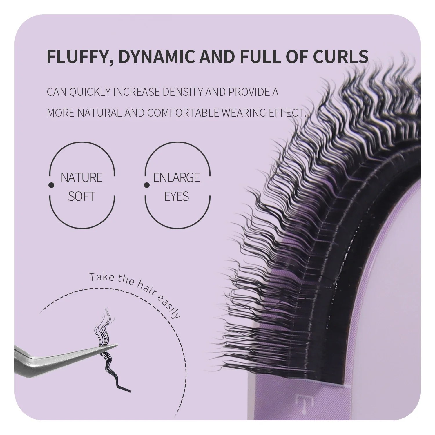 ANNAFRIS 2024 New Style Wool Roll False Eyelash 5D Wool Curly Eyelash Extension Natural Long Fluffy Soft Full Handmade Eye Lash