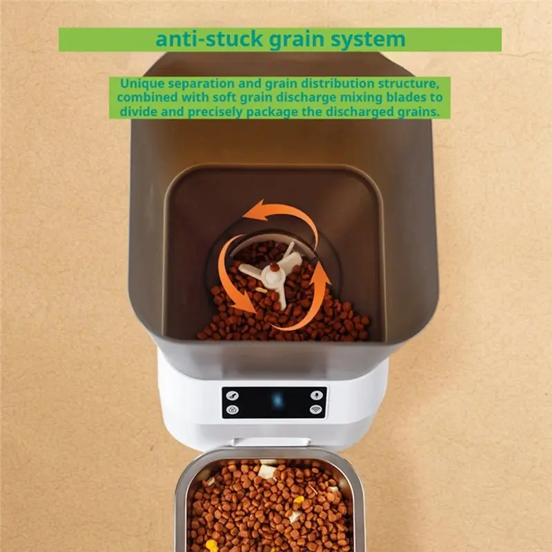Smartphone Controlled Pet Automatic Feeder Timed Quantitative Full Automation Self Feeder For Cats And Dogs