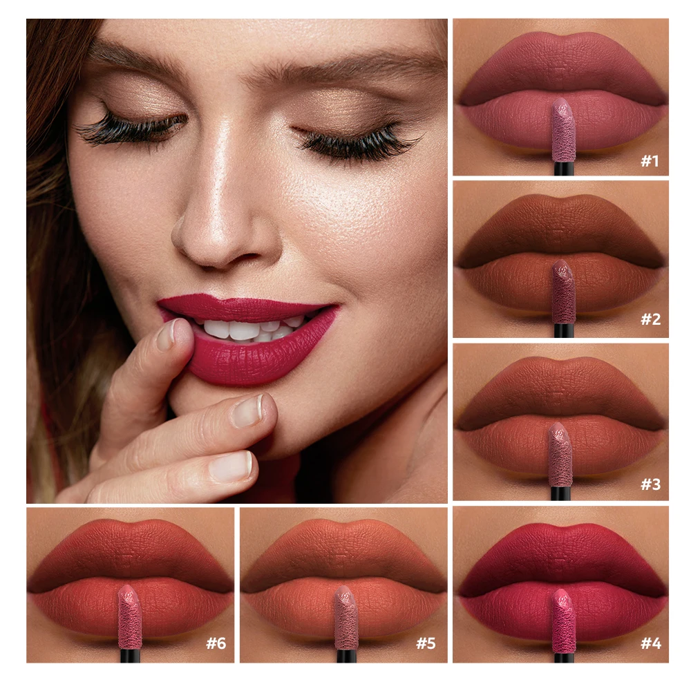 マットリップティント 防水 長持ちする着色 カップにくっつかない リップグロス 優しい質感 軽量リップスティック ナチュラルメイク