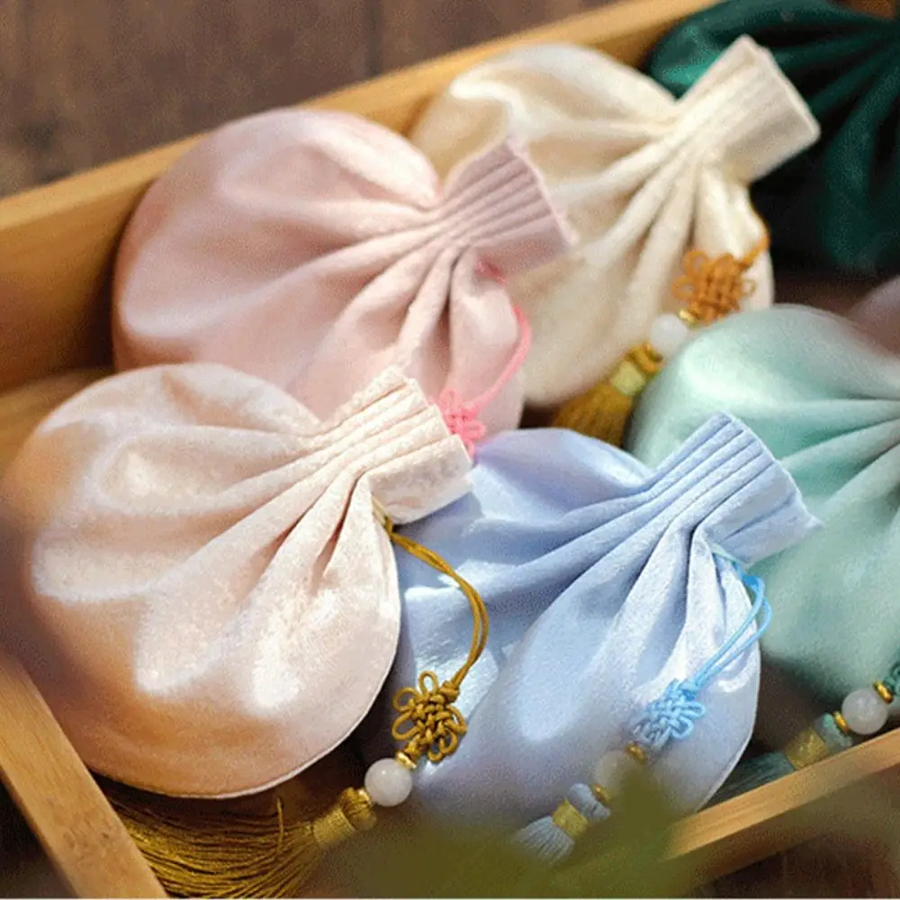 

Empty Chinese Style Cloth Sachet Jewelry Bag Brocade Tassel Storage Sachet Ancient Portable Hanging Pouchperfume bag